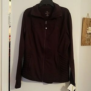 Tangerine athletic jacket NWT medium deep purple